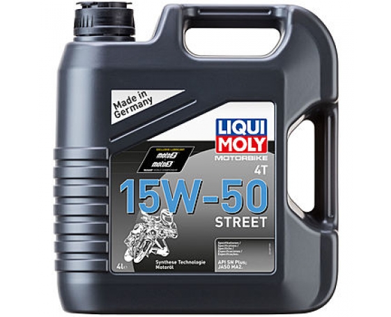НС-синтетическое моторное масло LIQUI MOLY Motorbike 4T Street 15W-50 4L 1689
