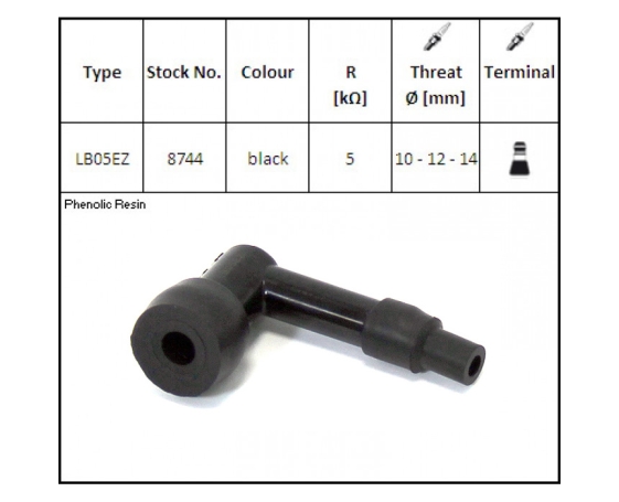 Колпачок свечи зажигания NGK LB05EZ 8744