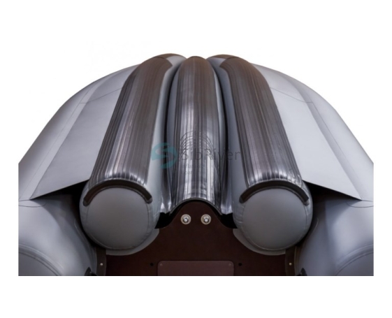 Надувная лодка SibRiver Абакан 420 Jet (красно-черная)