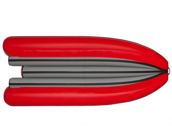 Надувная лодка Фрегат 430 FM Lux  с откидным фальшбортом (лп,серая)