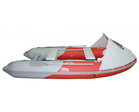 Надувная лодка Стрелка Риб 360, цвет серо-черный