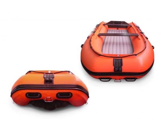 Надувная лодка Solar (Солар) 430 Super Jet tunnel, Оранжевый