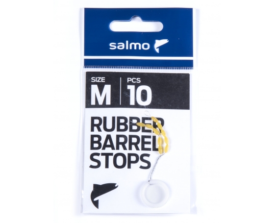 Стопоры резиновые Salmo RUBBER BARREL STOPS р.002M 10шт.