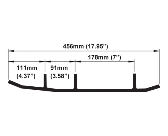 Конек лыжи SPI BRP (комплект 2шт) A-04-0-4-780