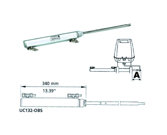 Гидроцилиндр ULTRAFLEX 132 куб.см бокового крепления UC132-OBS