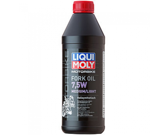Синтетическое масло LIQUI MOLY 7,5 W Motorbike Fork Oil Medium/Light 7,5W 1L 2719