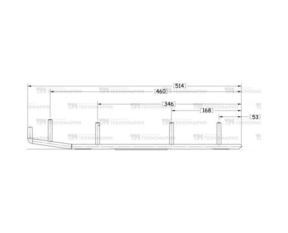 Конек лыжи Arctic Cat (комплект 2шт) A-04-0-4-120 SPI