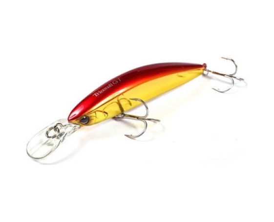Воблер JACKALL TIMON Tricoroll GT 72MD-F haku red & gold