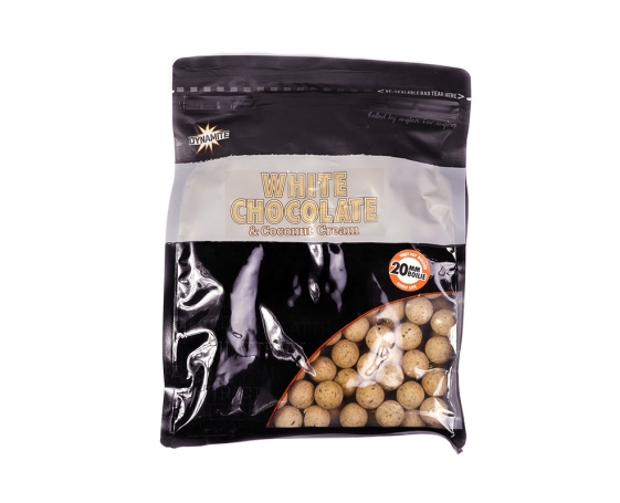 Бойлы тонущие Dynamite Baits 20 мм. White Chocolate & Coconut Cream 1 кг. DY653