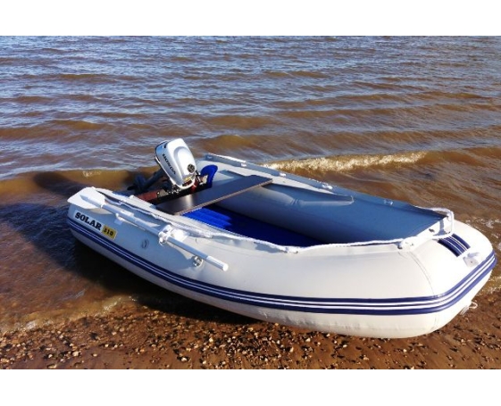 Надувная лодка Солар 310 светло-серый
