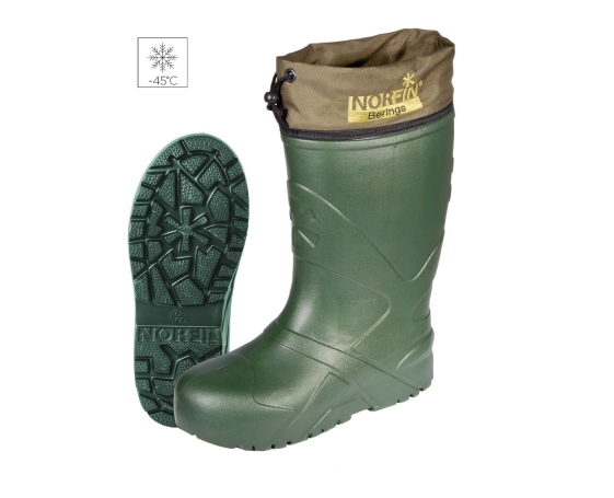 Сапоги зимние Norfin BERINGS с манжетой олива -45С EVA р.43-44 арт.14861-4344