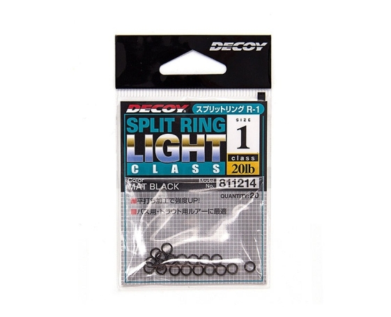 Кольцо заводное DECOY Split Ring Light Class / Size 2 (30lb) Color Red / 20шт/уп