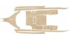 Комплект палубного покрытия для Yamaha FR-26, тик классический, с обкладкой, Marine Rocket