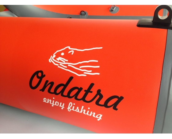 Рыболовный ПВХ плотик Ондатра А 160 оранжевый - фото 4