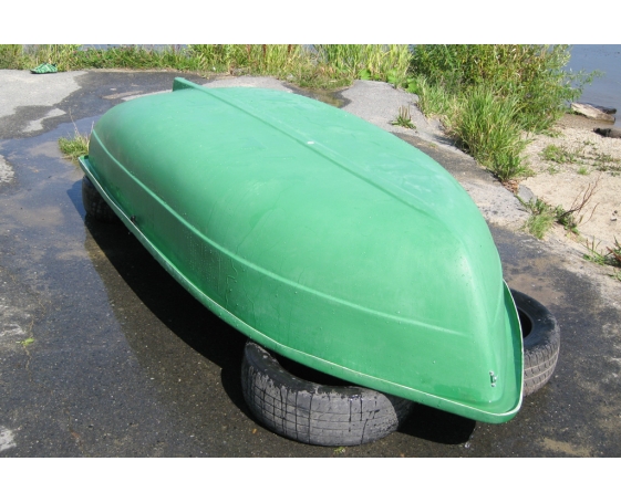 Корпусная лодка Виза-Яхт ВИЗА Тортилла-2 с рундуком Зеленый/синий