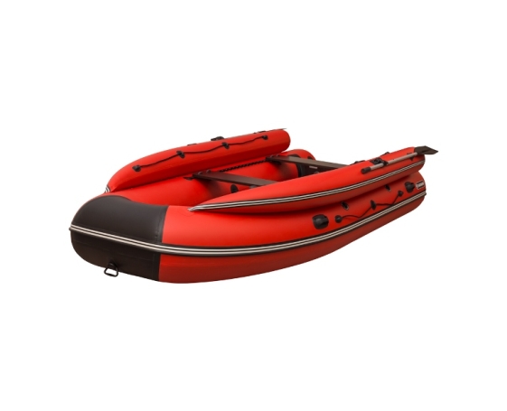Надувная лодка SibRiver Абакан 420 Jet (красно-черная)