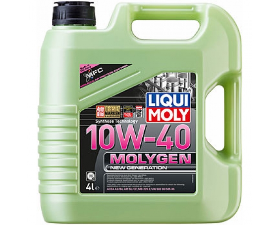 НС-синтетическое моторное масло LIQUI MOLY Molygen New Generation 10W-40 4L 9060