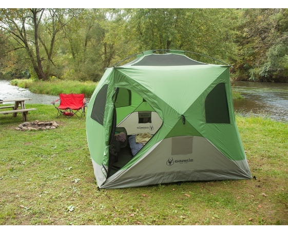 Летняя палатка куб GAZELLE T4 MAN HUB TENT green (30400)