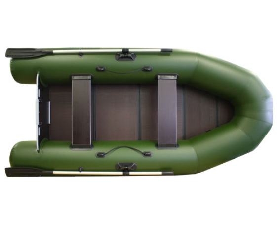Надувная лодка Фрегат 280 E Лайт, зеленая
