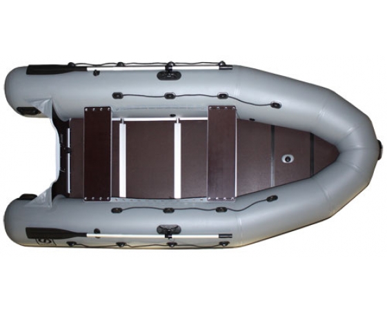 Надувная лодка Фрегат 370 Pro (лп, серая)