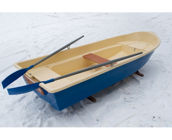 Корпусная лодка Виза-Яхт ВИЗА Легант-345 (стандарт/нерж) с рундуками Типовой цвет