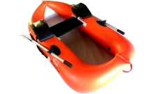 Надувная лодка Ондатра R200 оранжевая