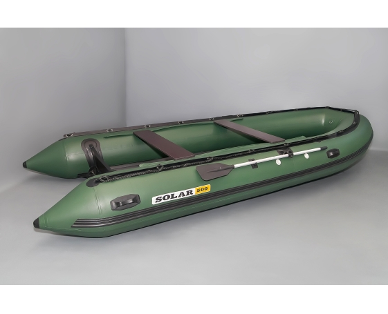 Надувная лодка Solar (Солар)-500 Jet tunnel Зеленый