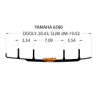Коньки WOODYS Dooly для лыж Yamaha (DY4-6580)