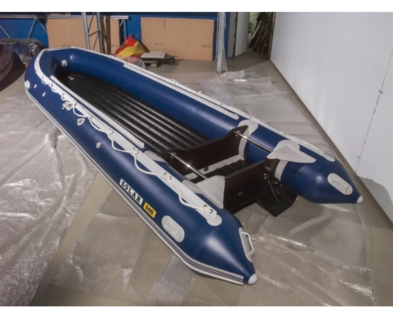 Надувная лодка Солар 600 Jet Tunnel синий 