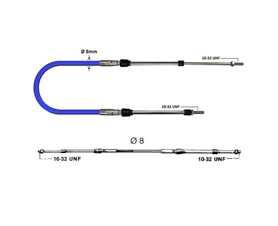 Трос управления ULTRAFLEX MachZero 10"