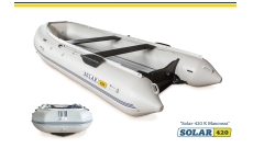 Надувная лодка Solar (Солар)-420 К Серый