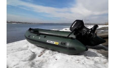 Надувная лодка Solar (Солар)-420 Jet tunnel Зеленый