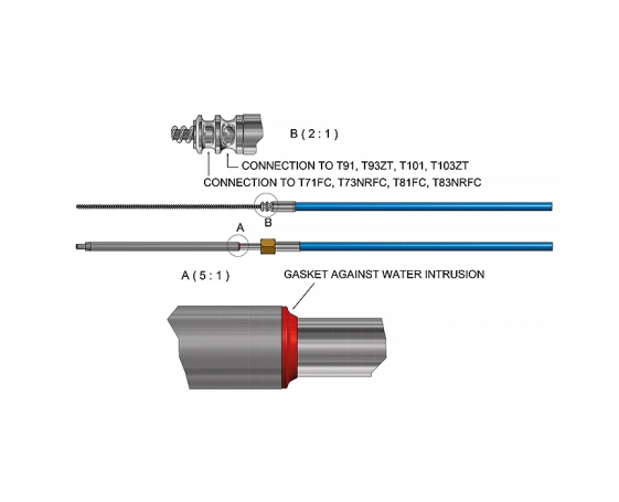 Трос рулевой Ultraflex M90MACH 18" M90MACH 18" Ultraflex