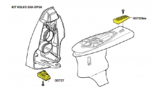 Комплект алюминиевых анодов TECNOSEAL для Volvo Penta SX-A и DPS-A KITVOLVOSXA/DPSA/AL