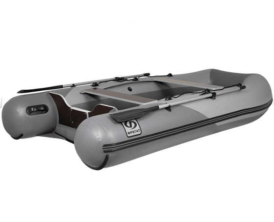 Надувная лодка Фрегат 350 Air (лт, серая)