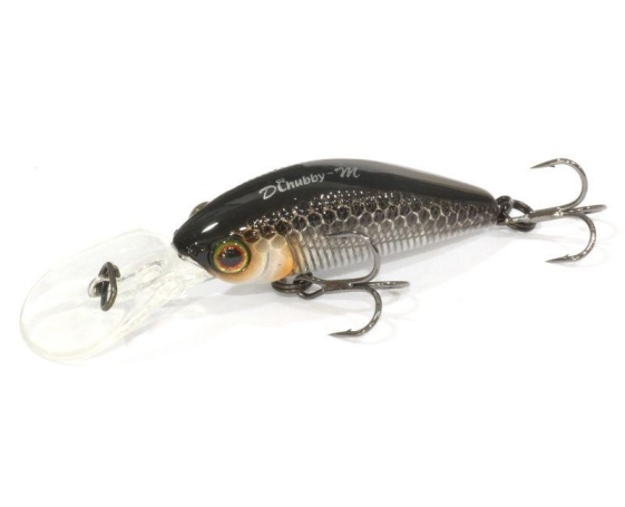 Воблер JACKALL Diving Chubby Minnow 35SP цвет hl silver & black