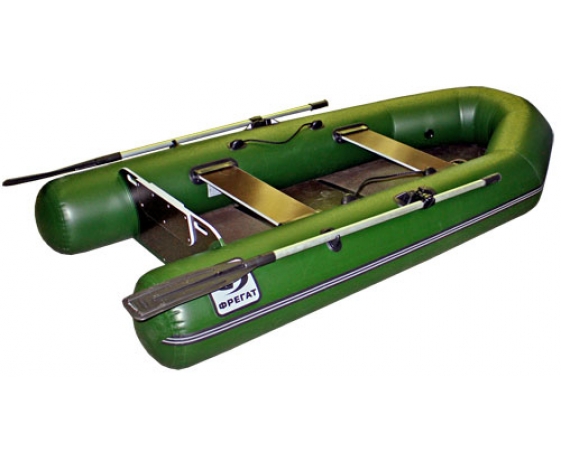 Надувная лодка Фрегат 280 ЕK (лт, зеленая, серая)