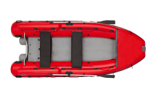 Надувная лодка Фрегат 430 FM Lux с откидным фальшбортом (лп, красная)