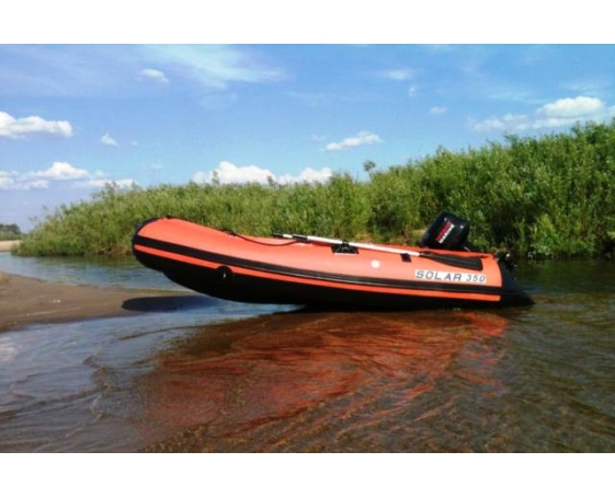 Надувная лодка Solar (Солар) 350 К (Максима), Оранжевый