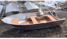 Корпусная лодка Виза-Яхт ВИЗА Алюмакс-415 с консолью днище 3мм