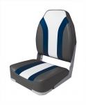 Купить Newstarmarine Сиденье мягкое складное Newstarmarine High Back Rainbow Boat Seat, чёрно-белое у официального дилера со скидкой