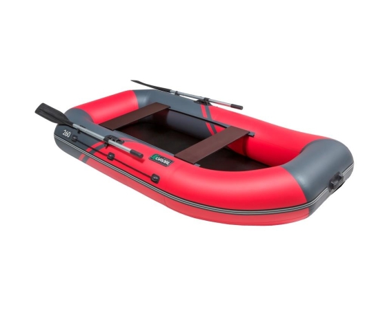 Надувная лодка Пеликан GAVIAL 240НТ навесной транец + слань 1,5м SPORT