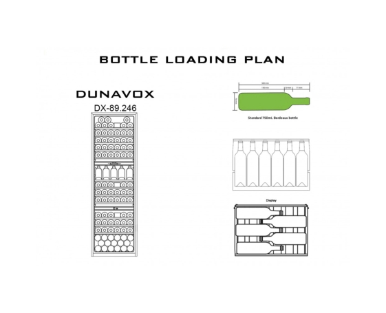 Винный шкаф Dunavox DX-89.246TSS