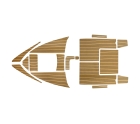 Комплект палубного покрытия Marine Rocket для Феникс 560, тик классический, черная полоса