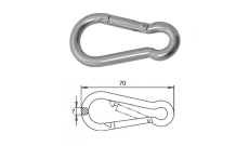Гак-карабин CIM 7х70мм 2601-0107