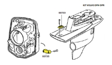 Комплект алюминиевых анодов TECNOSEAL для Volvo Penta DPH и DPR KITVOLVODPH/DPR/AL
