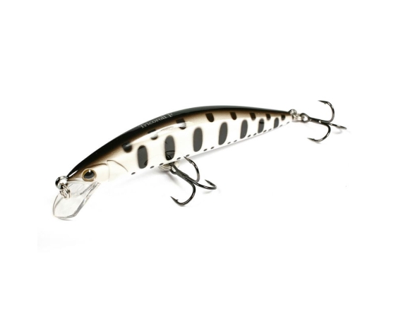 Воблер JACKALL TIMON Tricoroll 83F white & black yamame