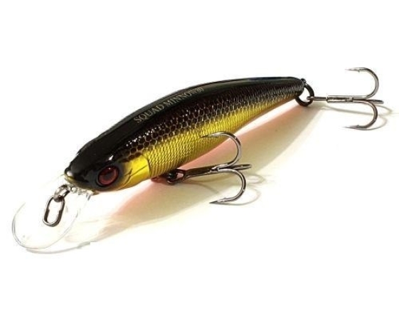 Воблер JACKALL Squad Minnow 80 SP цвет HL Gold & Black