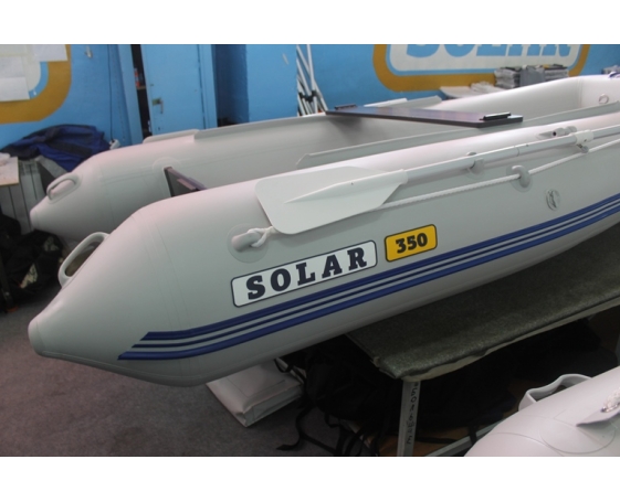 Надувная лодка Solar (Солар)-350 К (Оптима) Серый