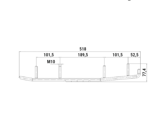 Конек лыжи снегохода BRP 100320T